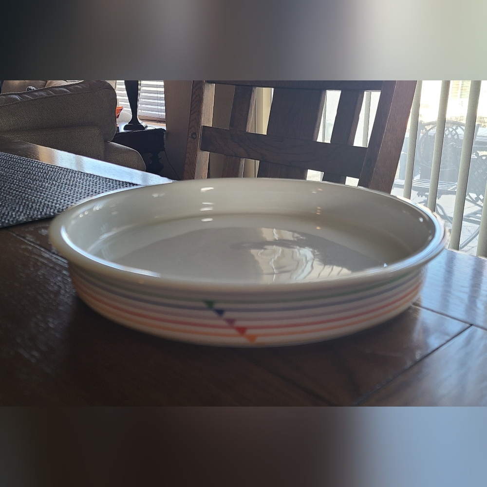 "Harmony" 10 inch diameter shallow serving dish made by Block 1980s